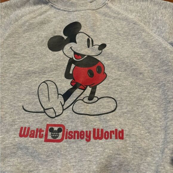 Walt Disney World Mickey Mouse Grey Crewneck Sweatshirt - Picture 2 of 3